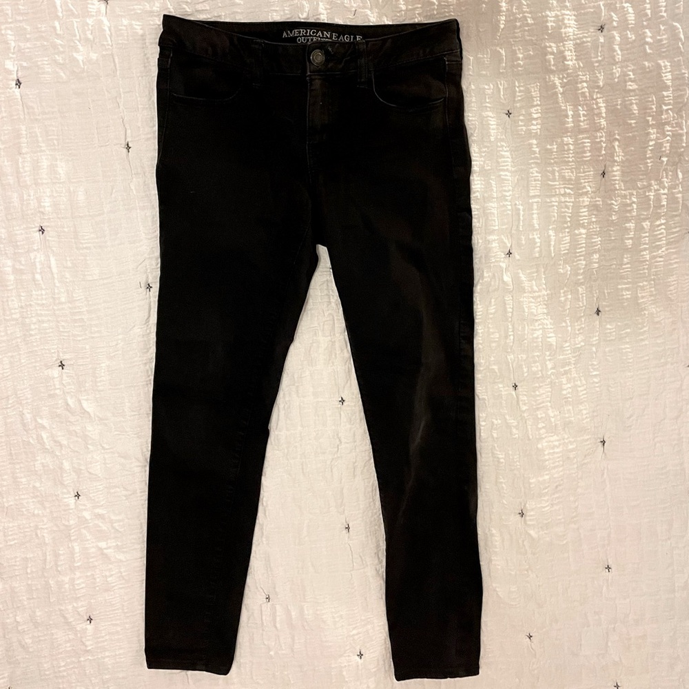 American Eagle Low-Rise Black Jeggings